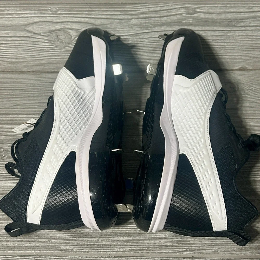 Adidas Icon 8 Baseball Cleats Black White Silver IG7098 Mens‎ 17 New